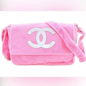 Chanel Precision Pink Fleece Crossbody Bag New - Beauty/GWP